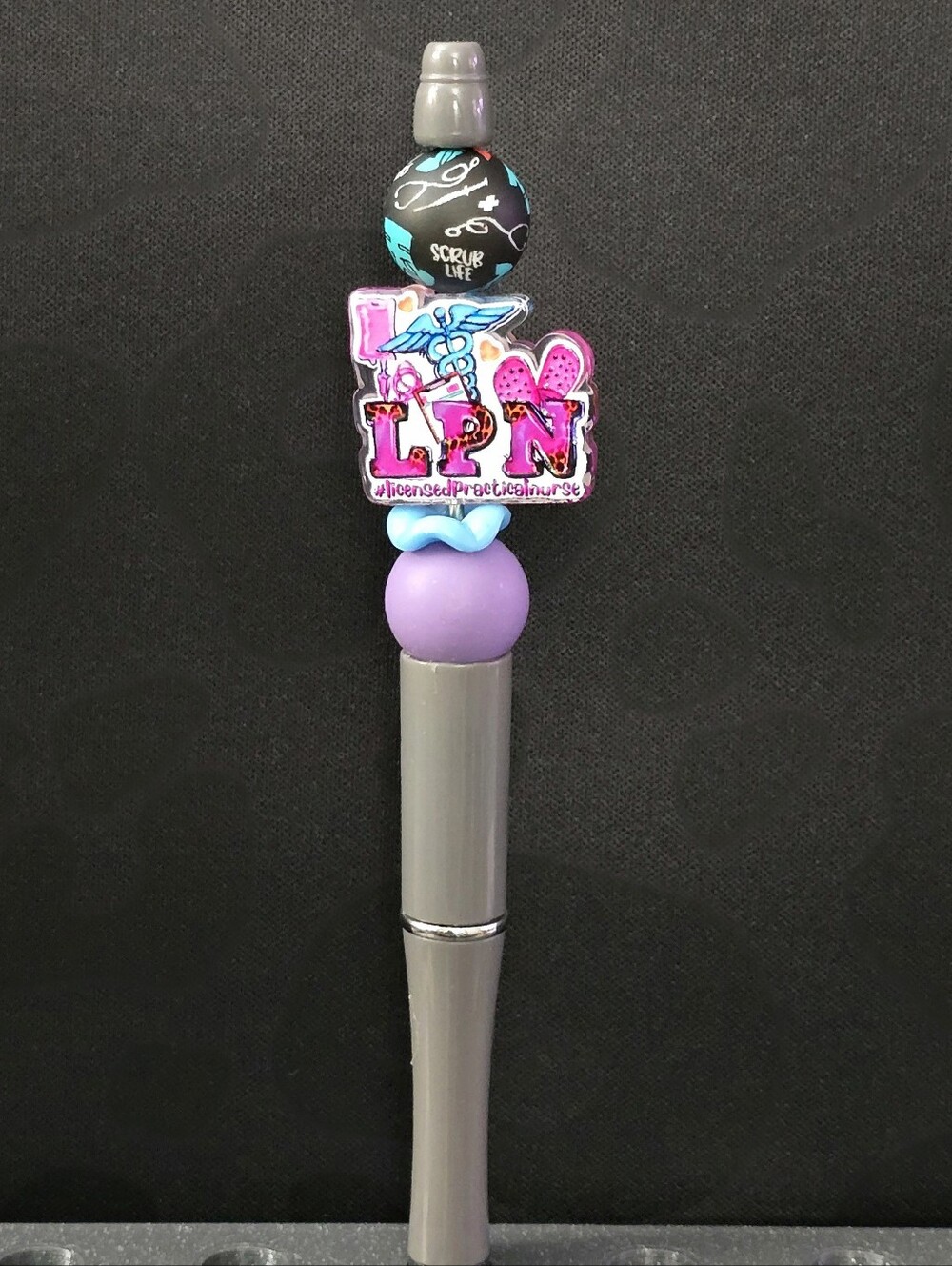 LPN Licensed Practical Nurse Novelty Beaded Pen